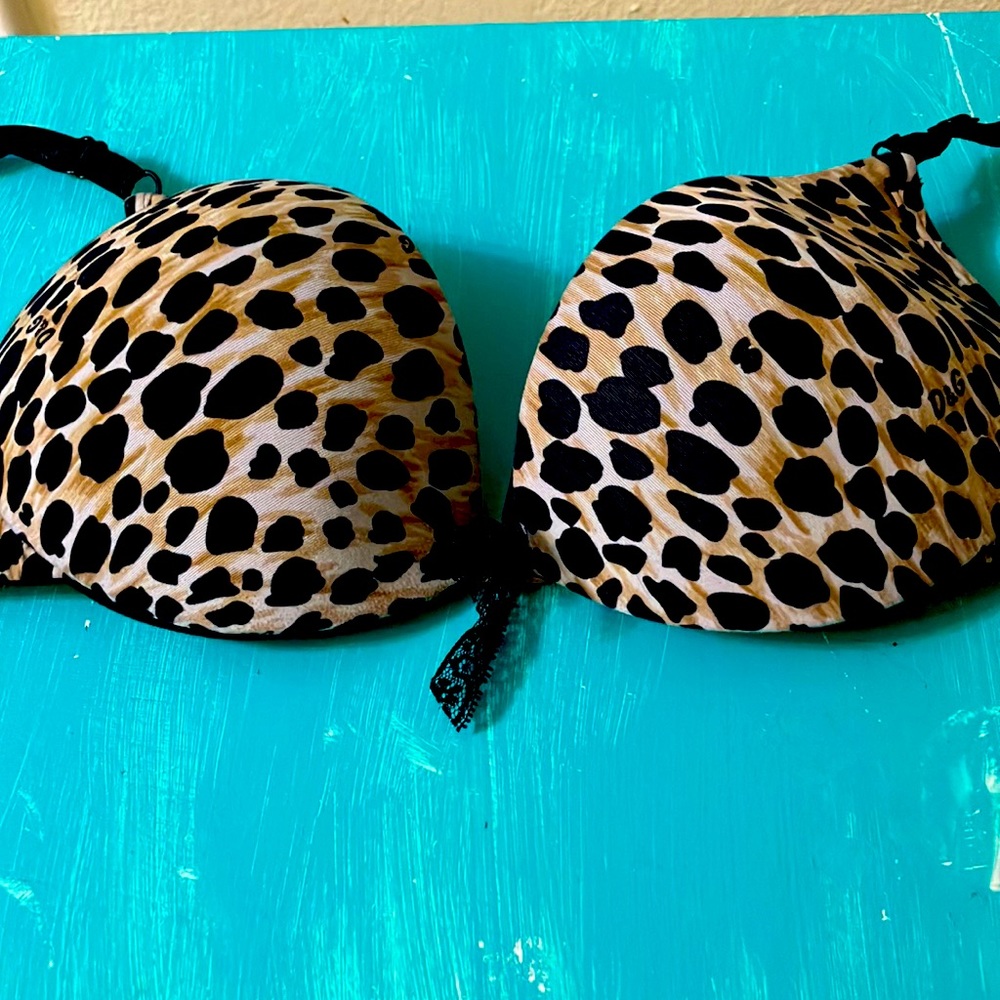 Dolce & Gabbana underwear cheetah print bra. 34C.